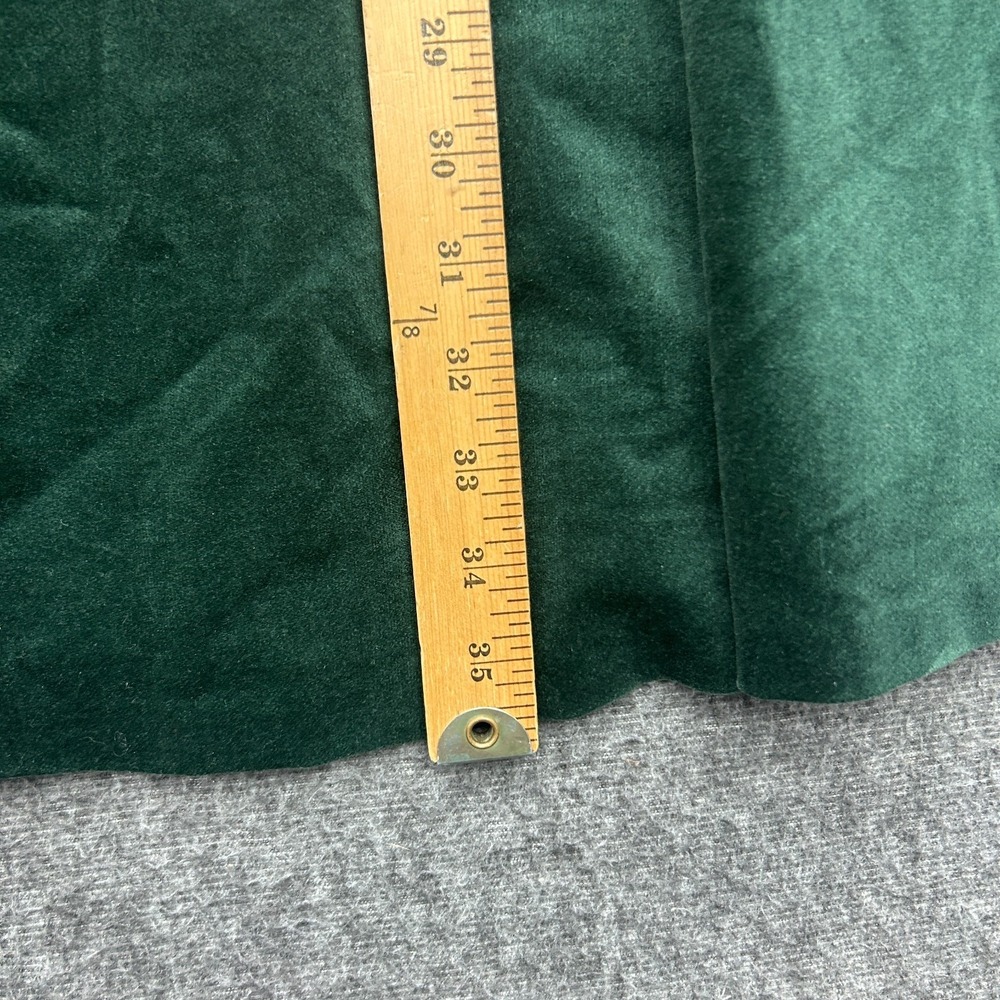 Talbots Green Velvet Dress 6 Dark Academia Coquette Bow Party Skater Christmas - Picture 8 of 11